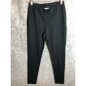 J Jill Ponte Leggings Womens Small Black Pull On Stretch Ankle Pants Work
